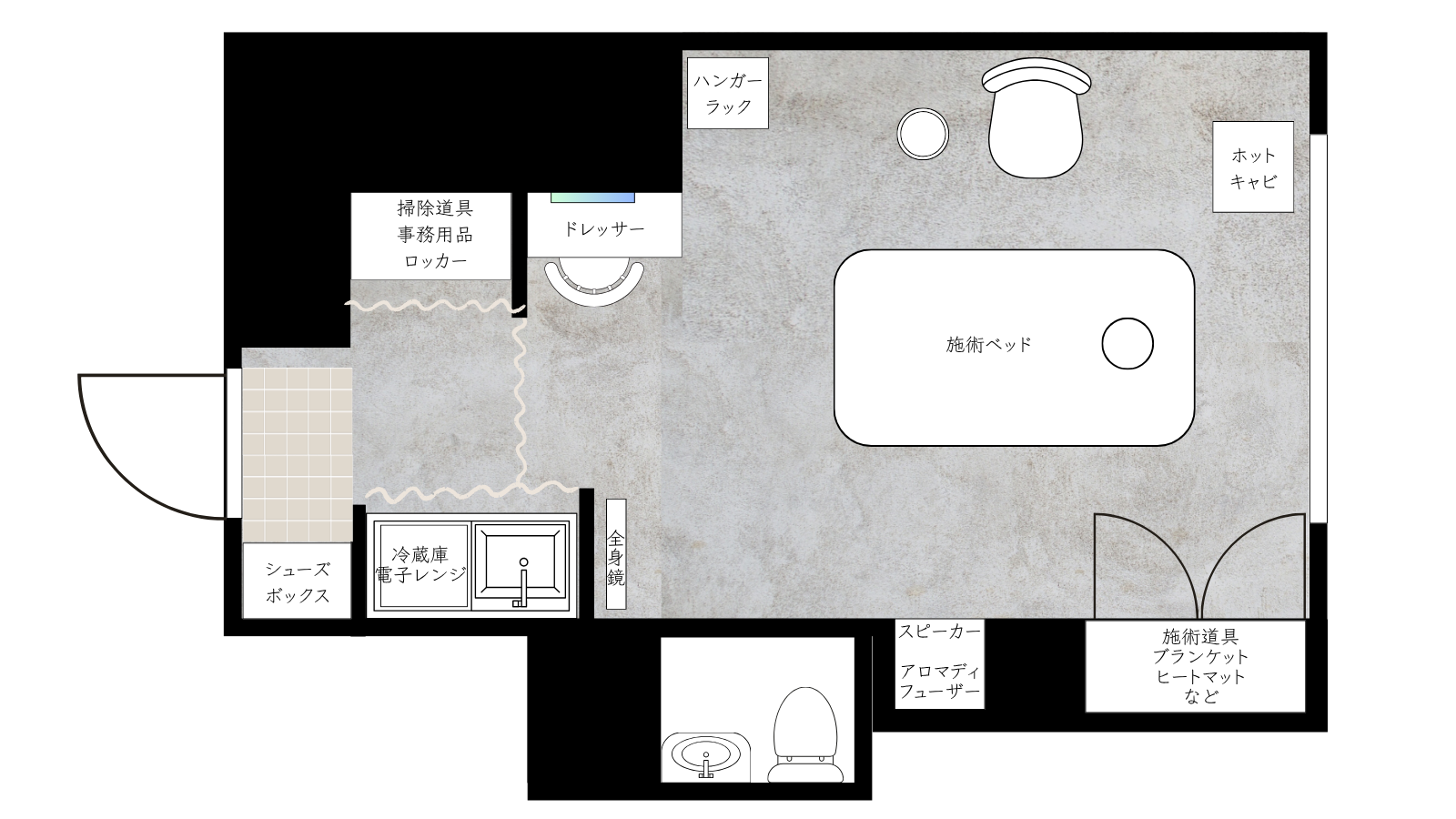 “三軒茶屋店｜間取り図"